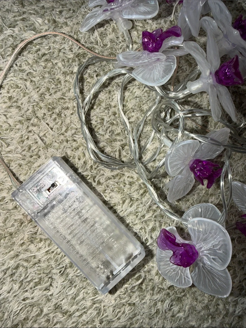 Ashland Purple & Clear Orchid LED String Lights